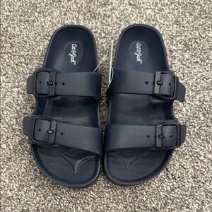 Cat & Jack Navy Buckle Sandals